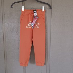 Icecream Kid Latte Graphic Sweatpants Size 3T Cotton Blend Pull On